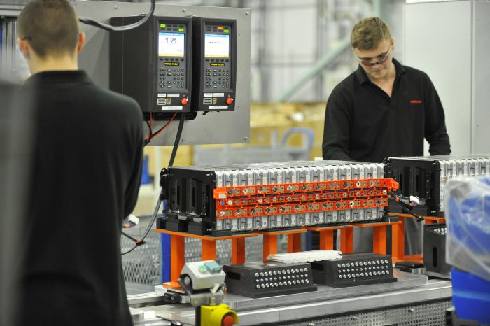 Einblick in die Nissan Batteriefabrik in Sunderland - Foto: Nissan
