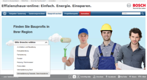Effizienzhaus kostenloses Angebot von Bosch – Handwerker online finden