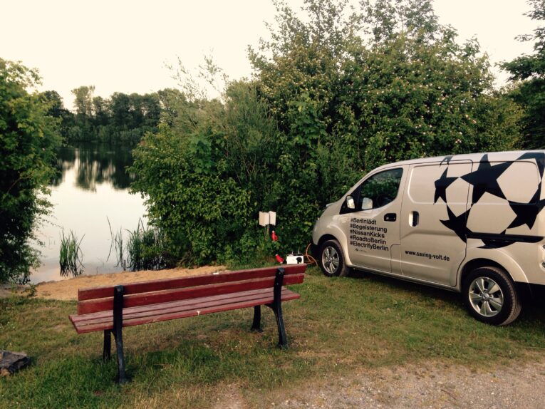 Camping am See bei Hannover mit Nissan e-NV200