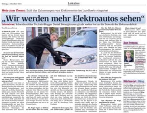 Interview zur Elektromobilität in der HNA