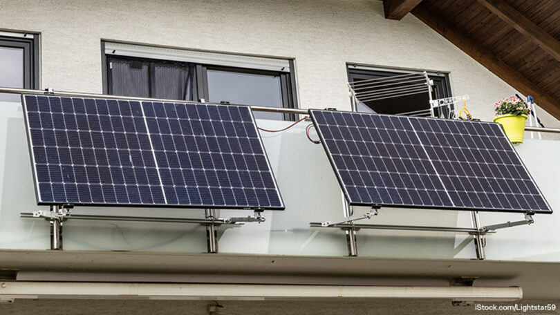 balkonkraftwerk balkon pv photovoltaik istock