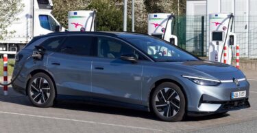 volkswagen id7 pro s ladekurve ladestation ionity min